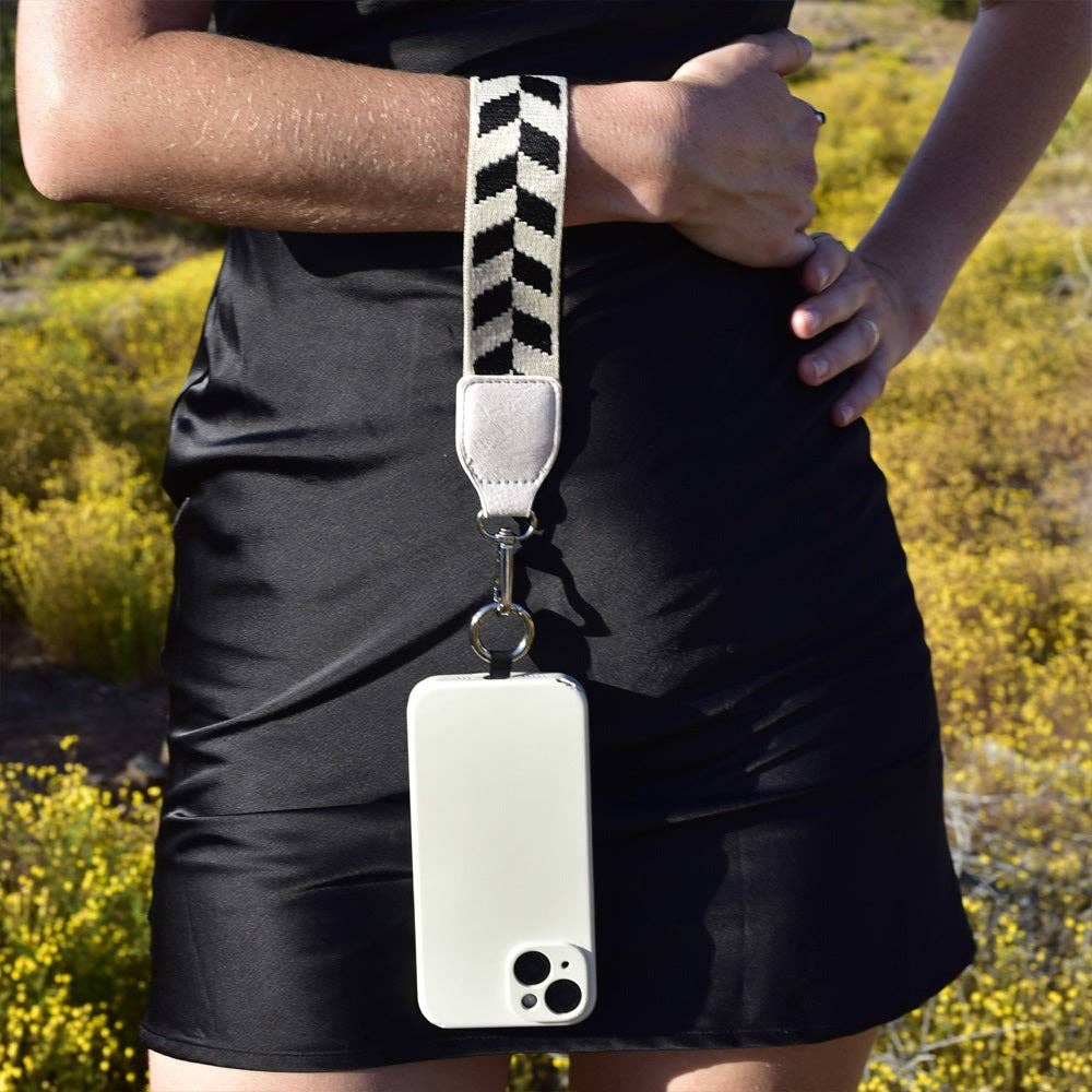 Clip &amp; Go Strap w/Zippered Pouch Chevron