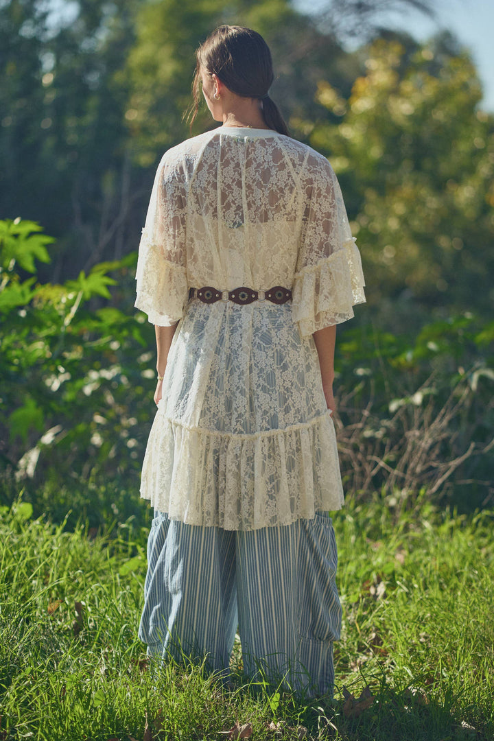 Wild Flower Romance Lace Tunic (Ivory)