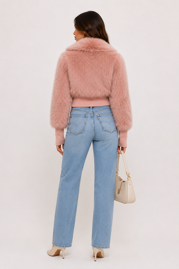The Aubrey Faux Fur Zipper Jacket