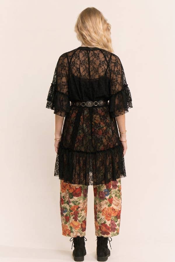 Wild Flower Romance Lace Tunic (Ivory)