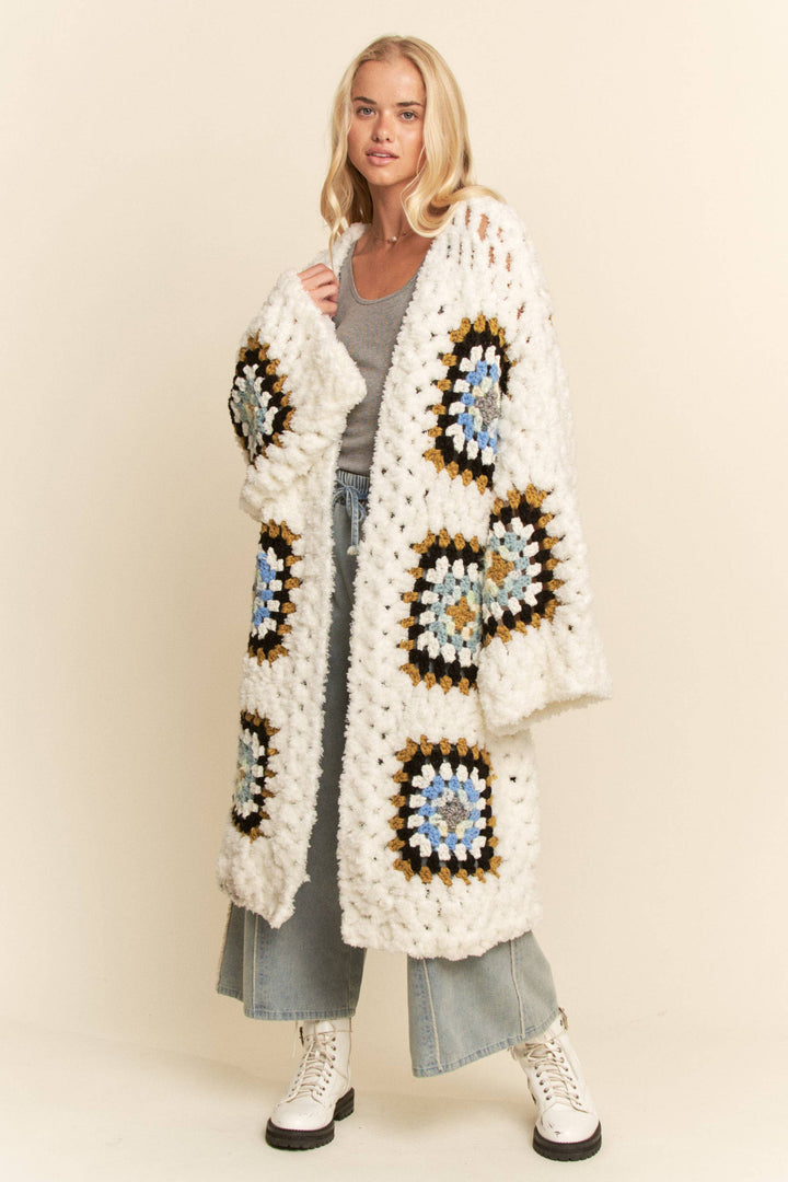 Granny Square Crochet Cardigan