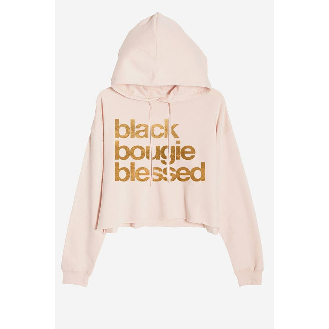 Bougie Blessed Crop Hoodie