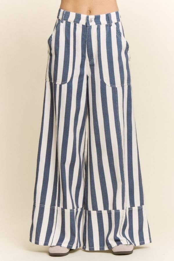 The Boardwalk Stripe Wide Leg Pants