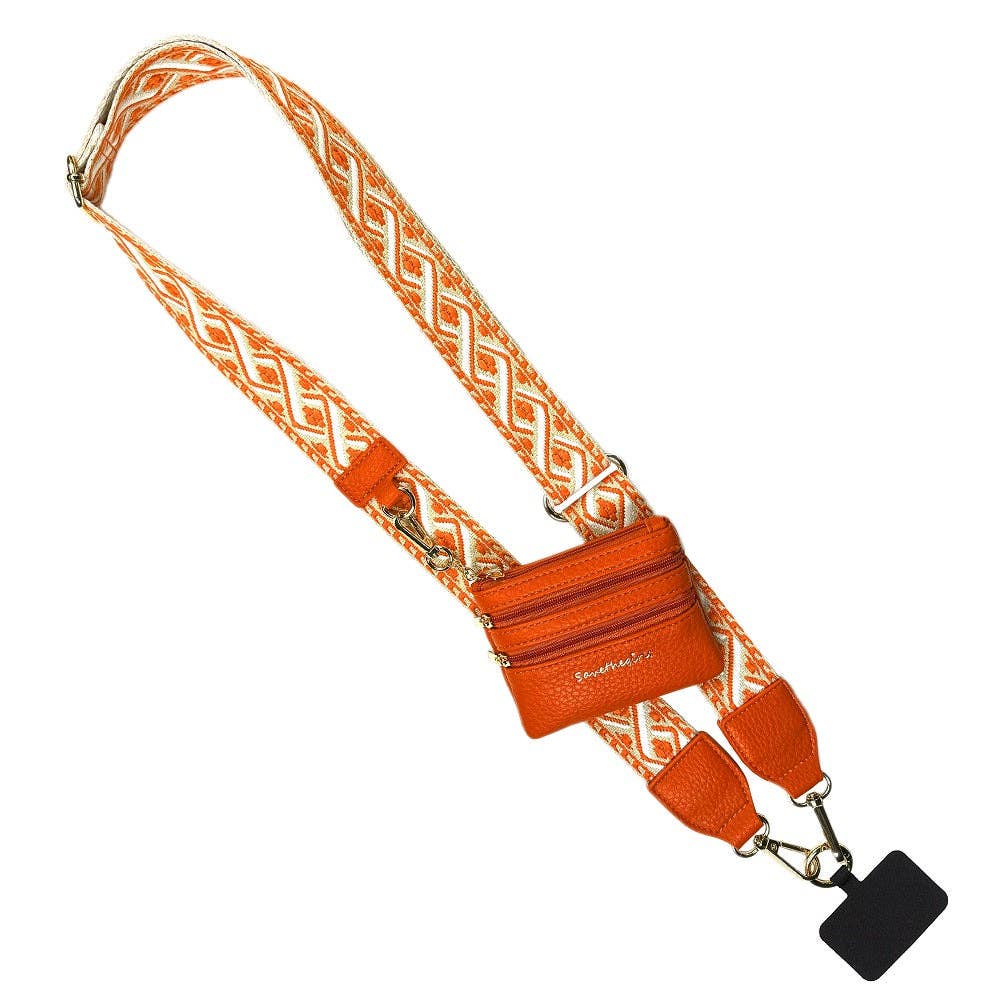 Clip &amp; Go Zippered XOXO Phone Holder