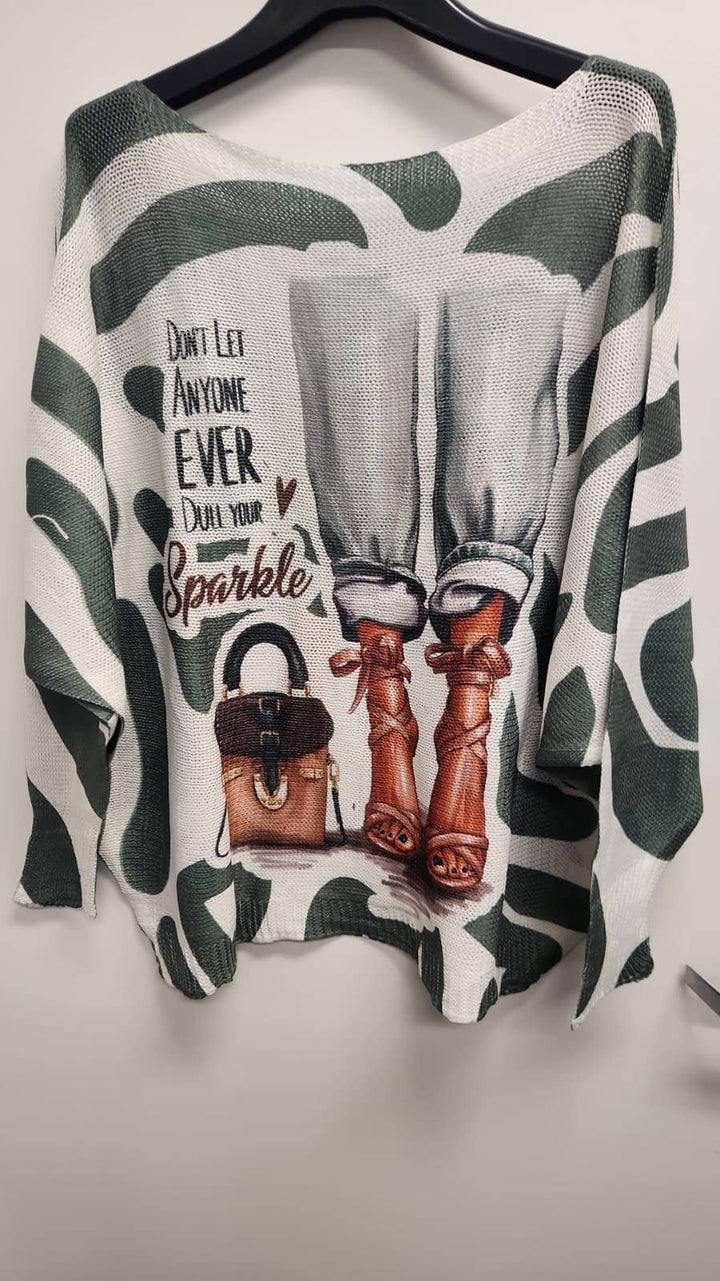 Booked &amp; Busy Tiger Stripe Sweater Shirt