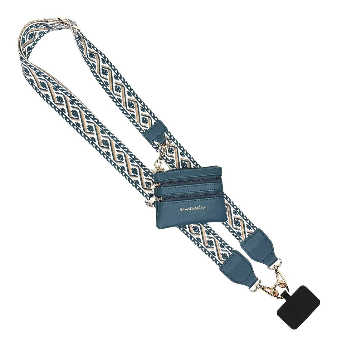 Clip &amp; Go Zippered XOXO Phone Holder