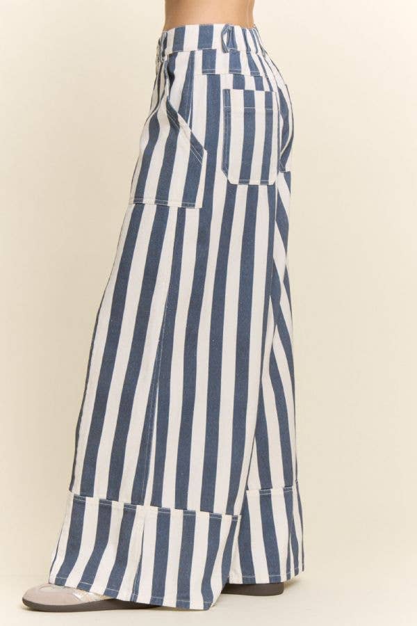 The Boardwalk Stripe Wide Leg Pants