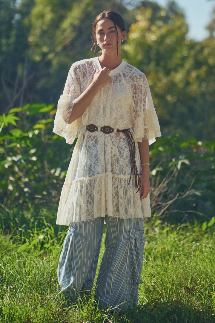 Wild Flower Romance Lace Tunic (Ivory)
