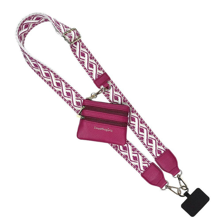 Clip &amp; Go Zippered XOXO Phone Holder