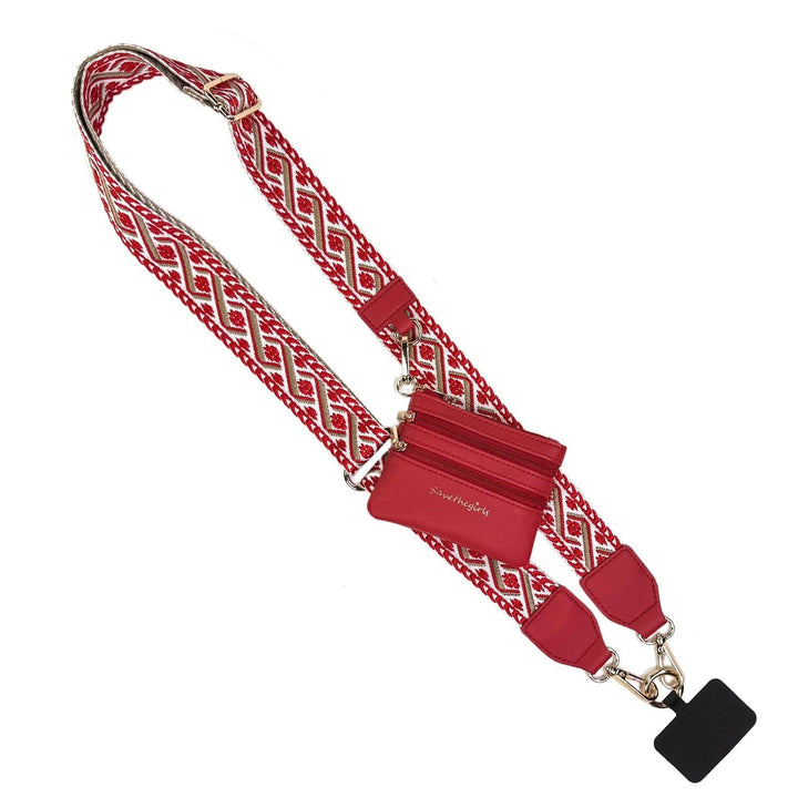 Clip &amp; Go Zippered XOXO Phone Holder