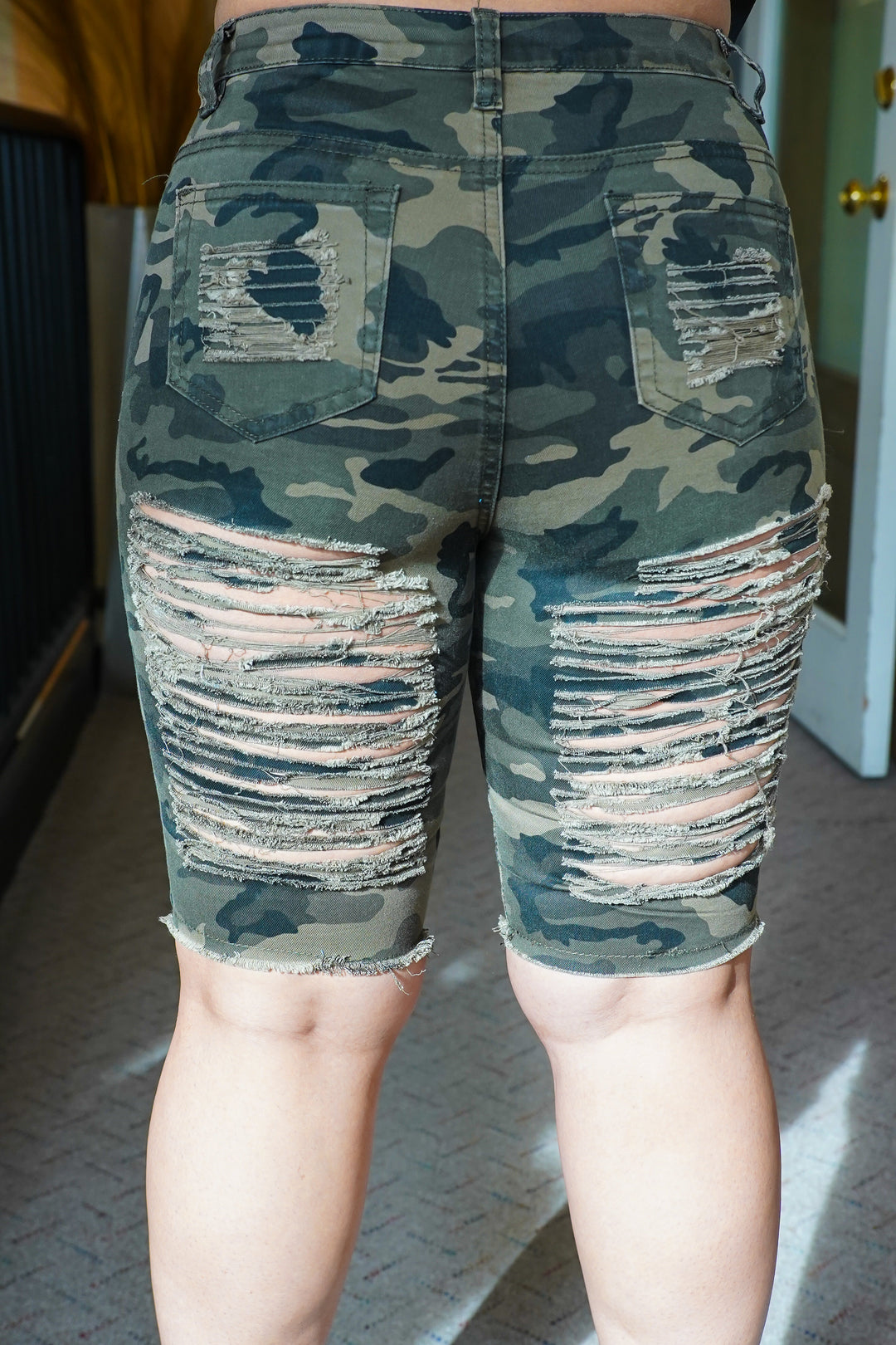 Shredded Up Camo Shorts