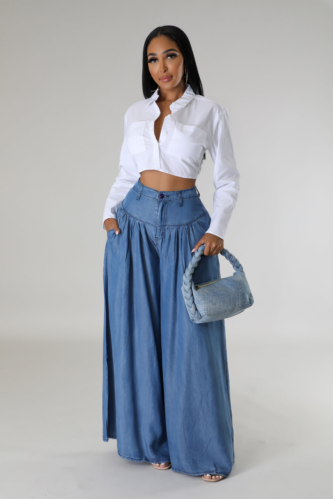 Bella Wide Leg Tencel Jean