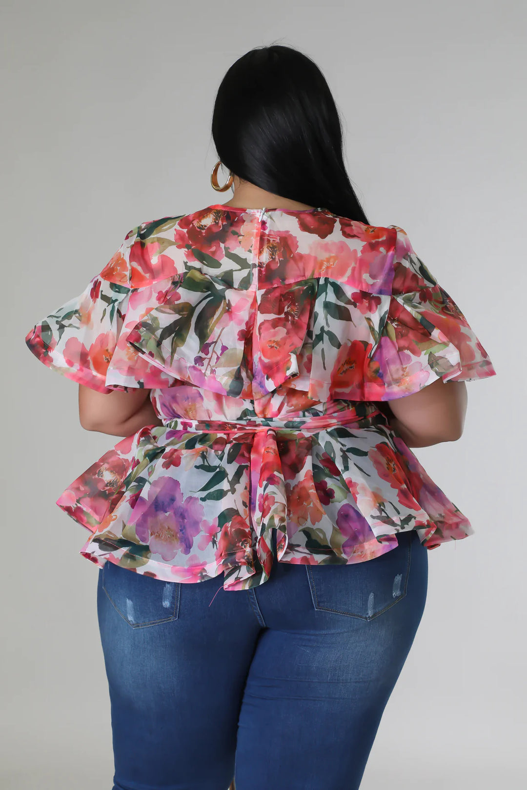 Ruffle Up Peplum Top