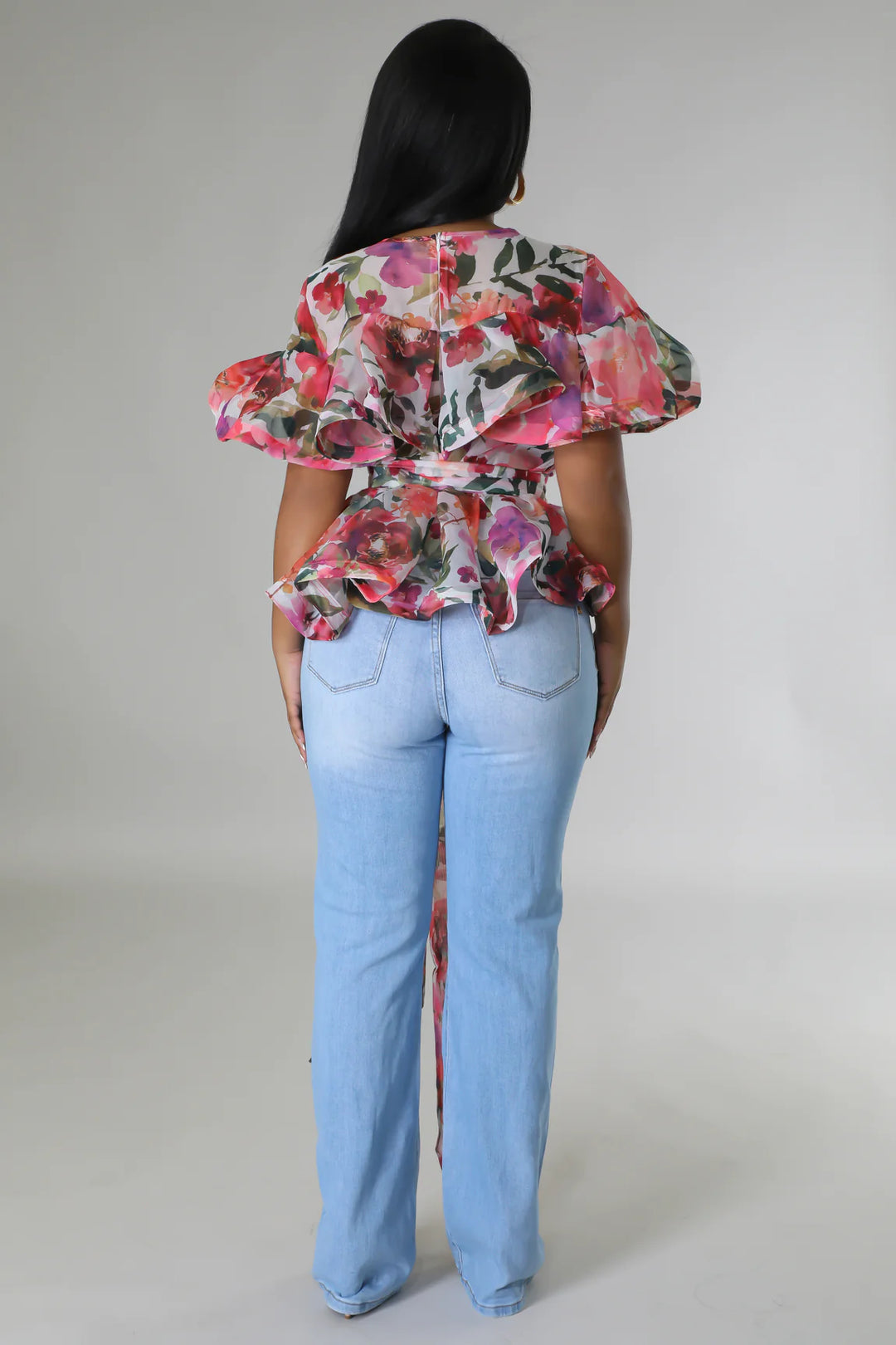 Ruffle Up Peplum Top