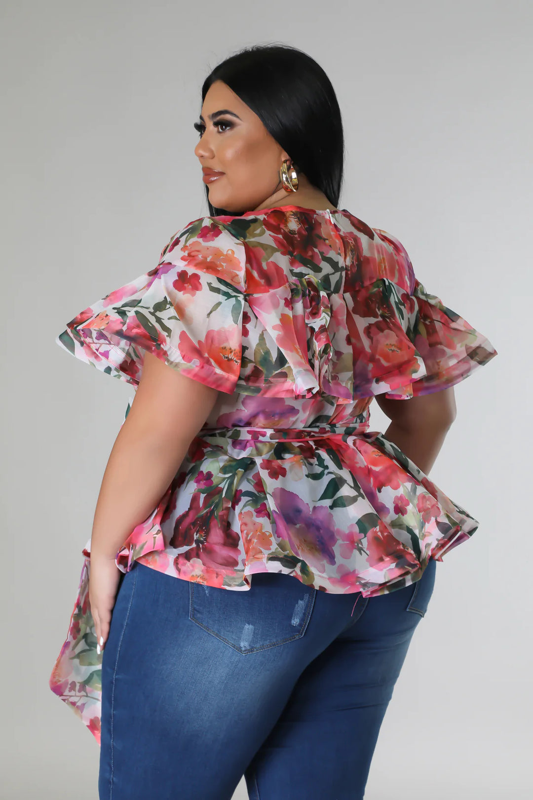 Ruffle Up Peplum Top