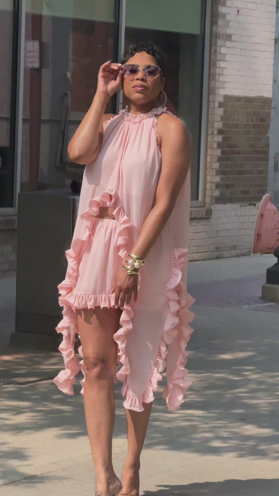 Penelope Delicate Ruffle Skirt Set