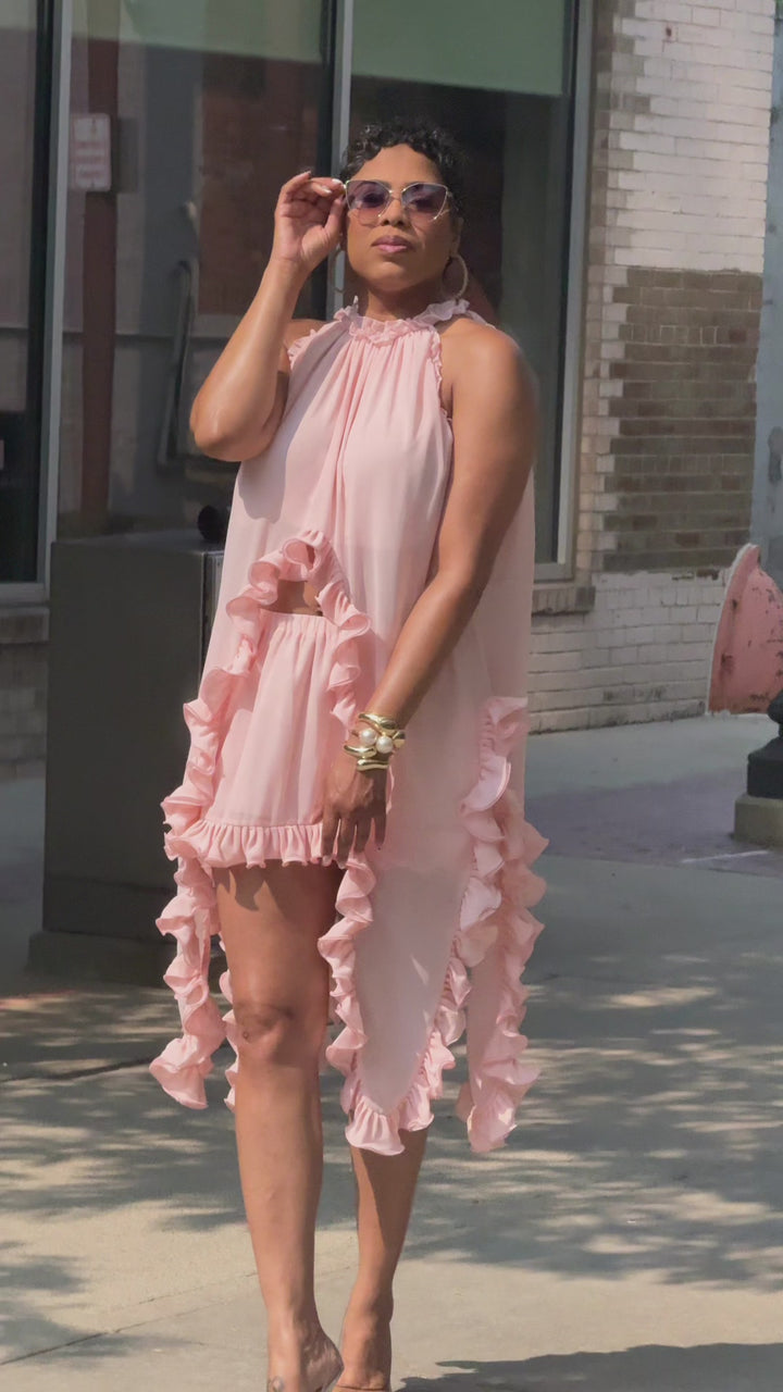 Penelope Delicate Ruffle Skirt Set