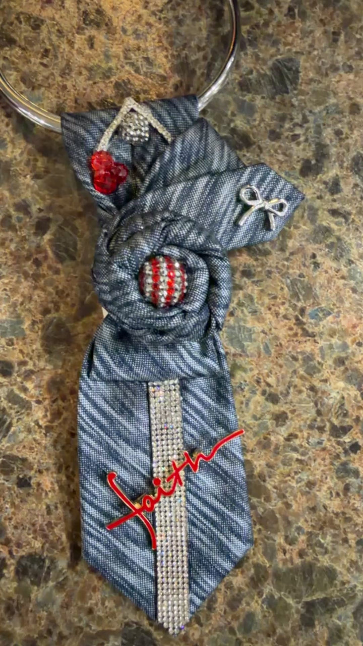 Walking in Faith Blue Necktie