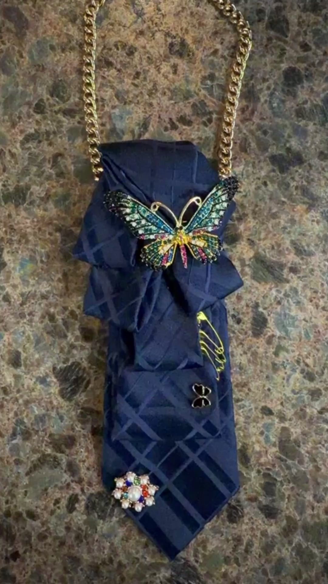 Robins Dream Navy Necktie