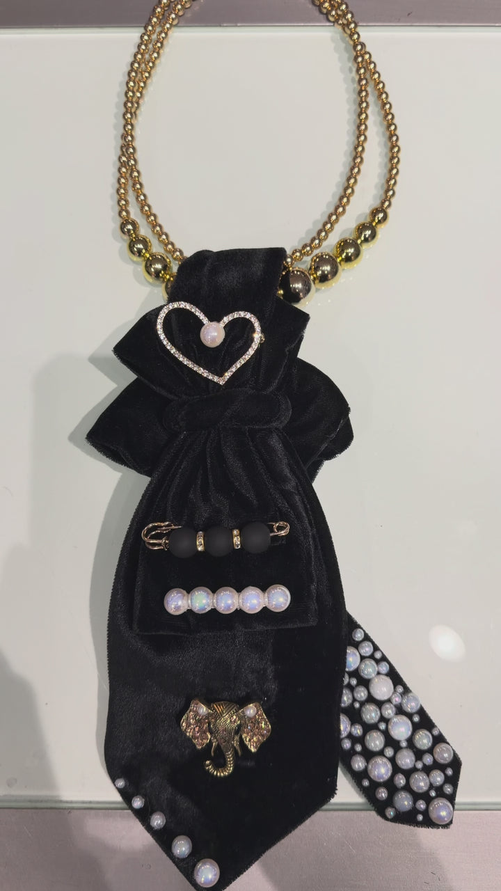 Velvety Smooth Pearl Necktie