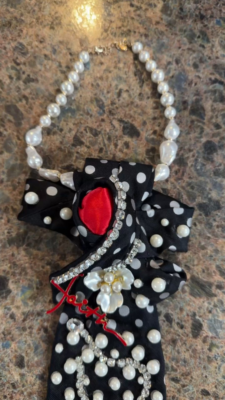 Hallelujah Faith Polka Dot Necktie