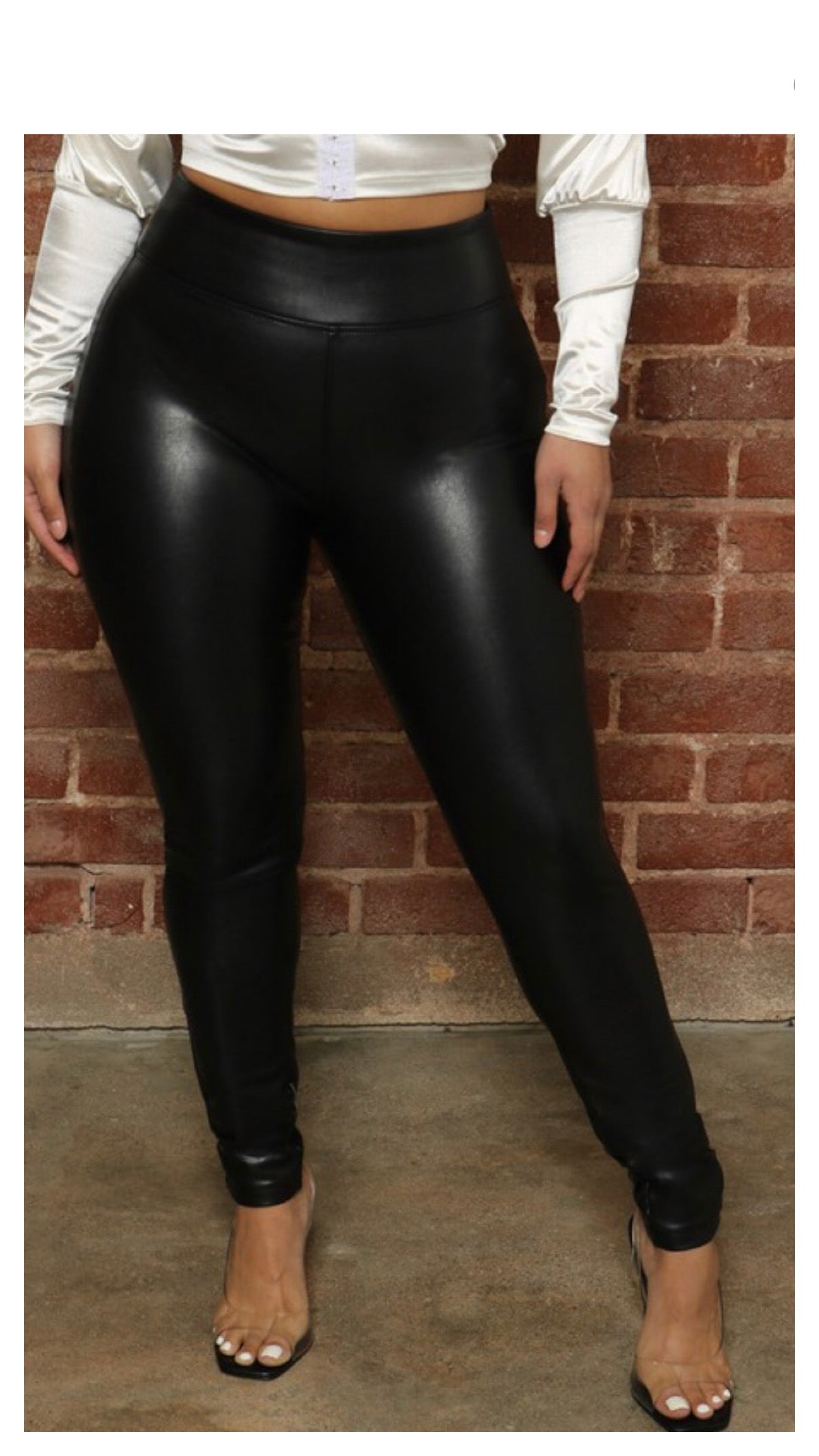 Tulleus - Faux Leather Leggings for Women - Full Ankle Length and Outfit  Fit for Everyday - Contours Curves and Streamlines Your Shape Black S at  Amazon Women's Clothing store