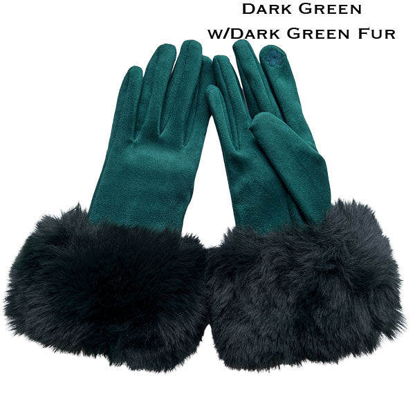 Soft & Furry Velvet Feel Gloves ( More Colors Avail)