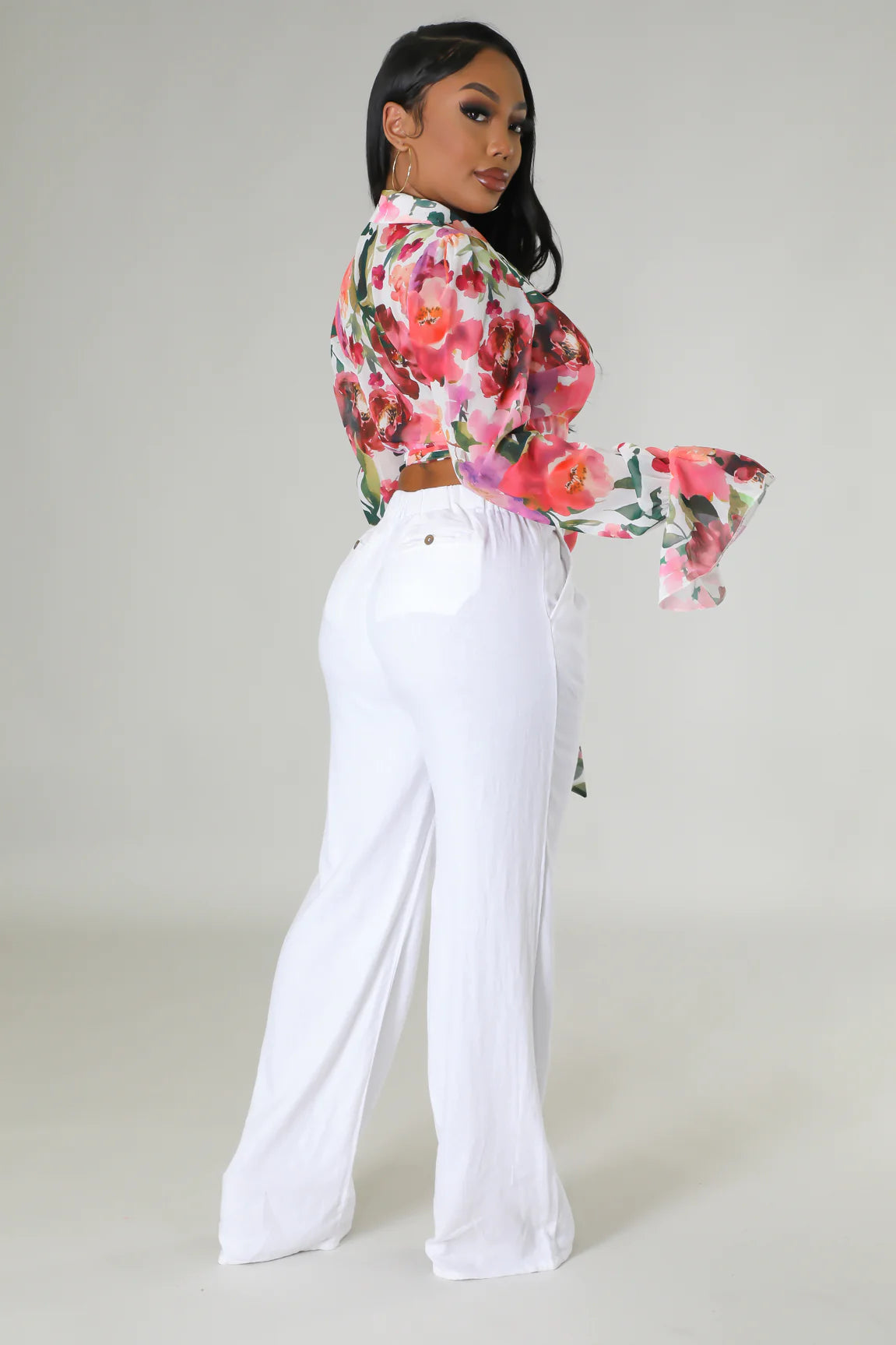 Blossom into spring Flower wrap top (Also Available in Plus)