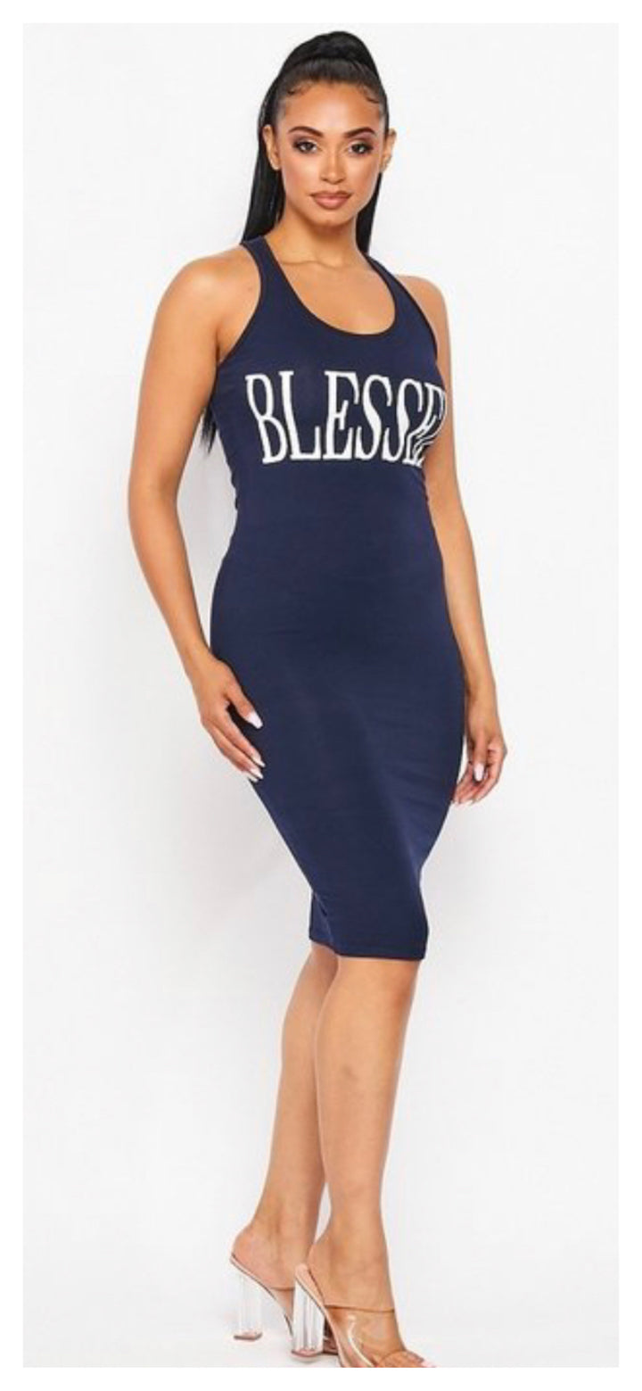 Yes I’m Blessed! Tank Dress ( More Colors)