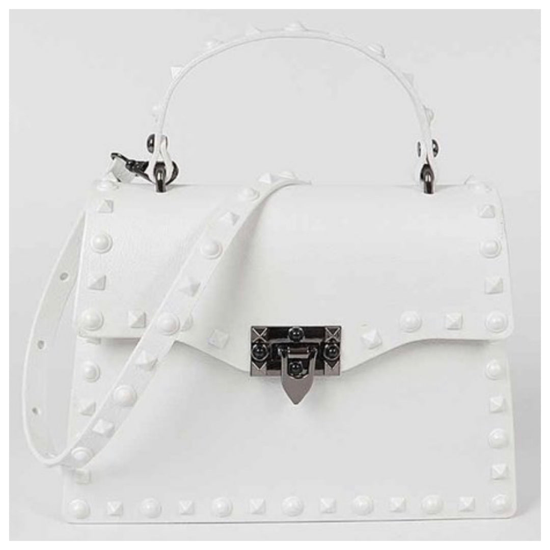 Studs Around Clutch Handle Purse ( More Colors)