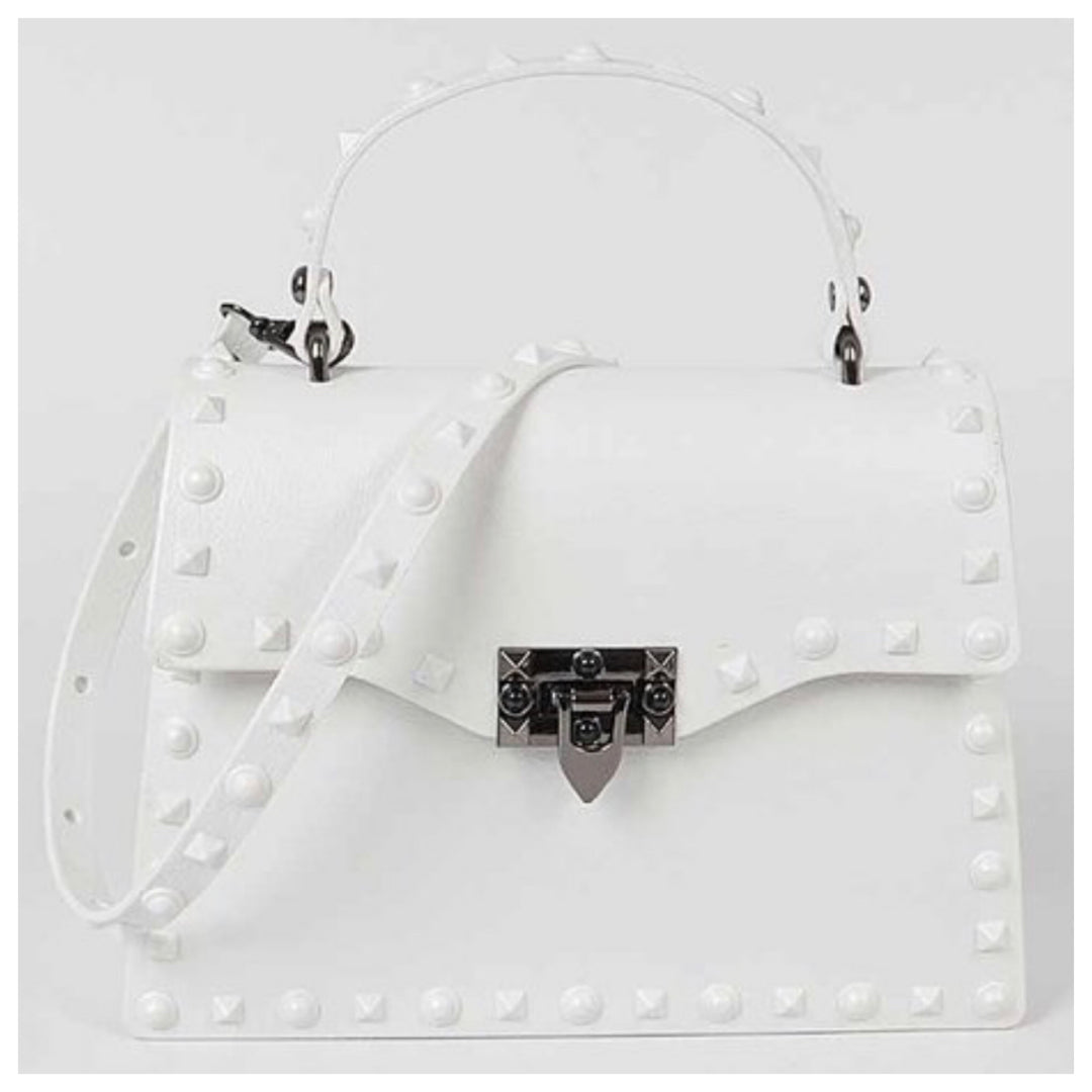 Studs Around Clutch Handle Purse (Big)