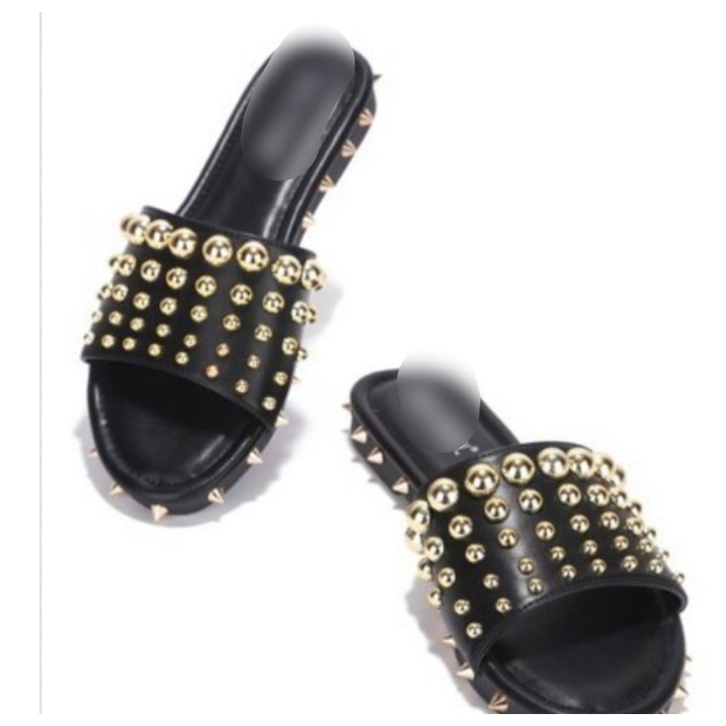 Studs All Around Sandal ( Two Colors)