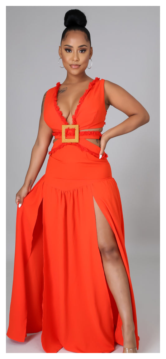 Fly Like Her Tank Maxi Dress (Red)