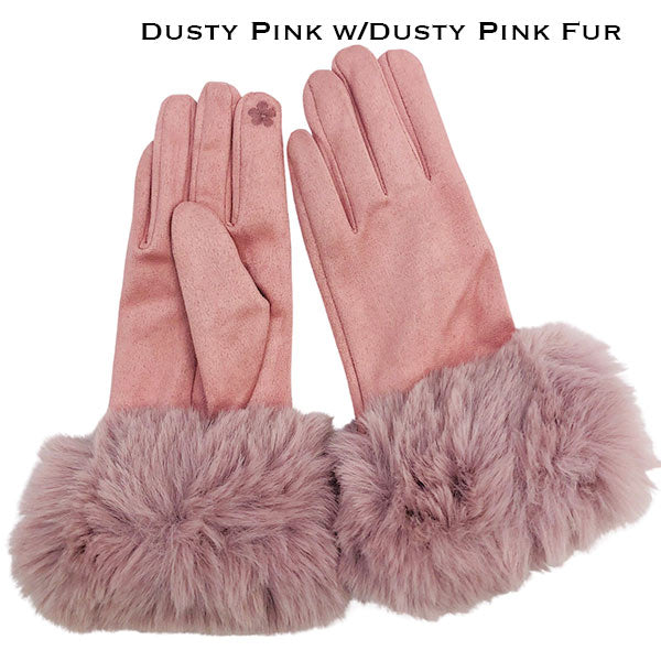 Soft & Furry Velvet Feel Gloves ( More Colors Avail)