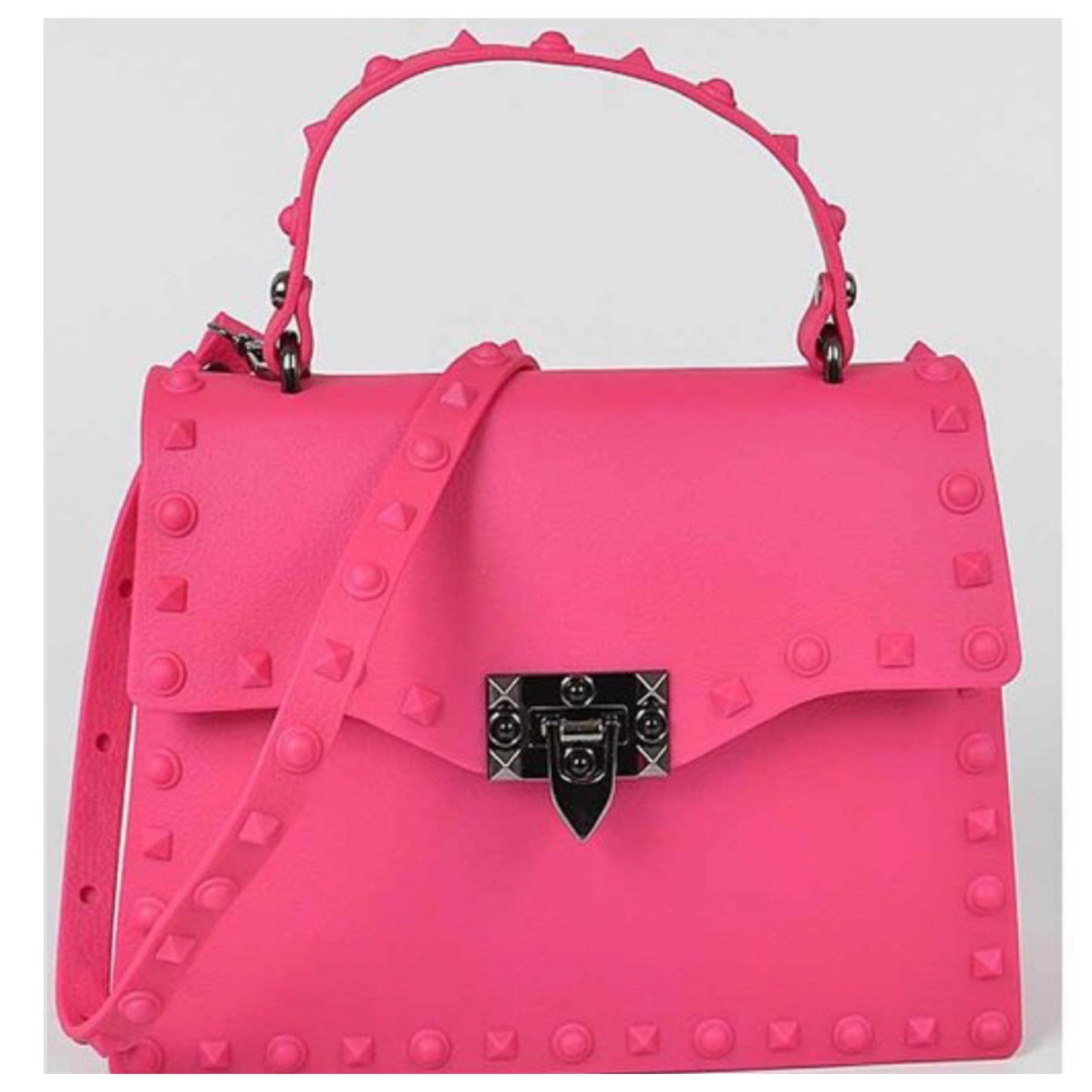 Studs Around Clutch Handle Purse ( More Colors)