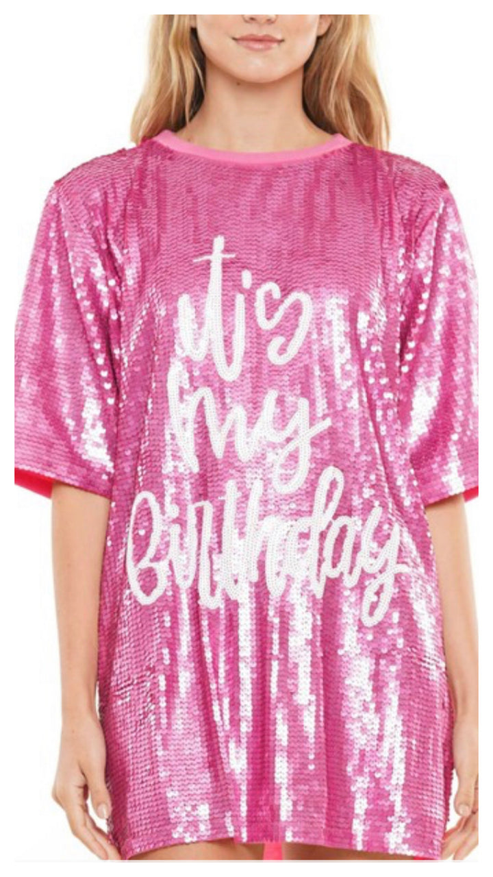 Sequin It’s My Birthday Dress/Top (More Colors)