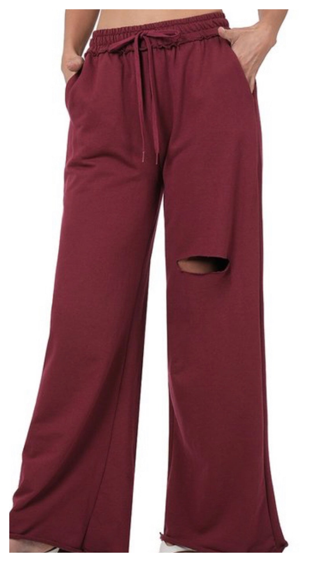 Sliced into Cuteness Wide Leg Jogger -LOTS MORE Colors!!!!!!