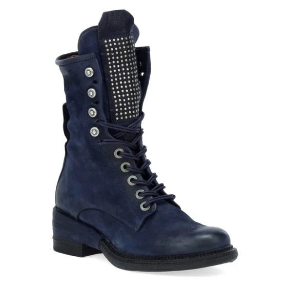 Studs on Saunder Bootie ( Blue)