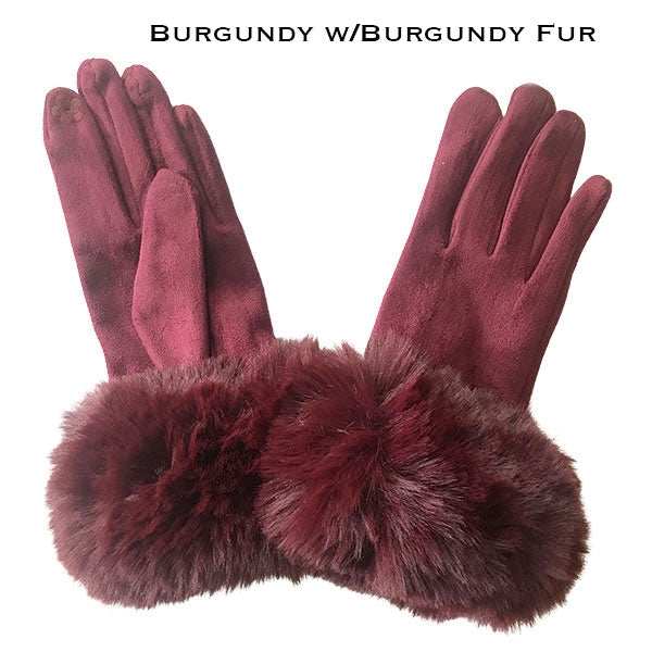 Soft & Furry Velvet Feel Gloves ( More Colors Avail)